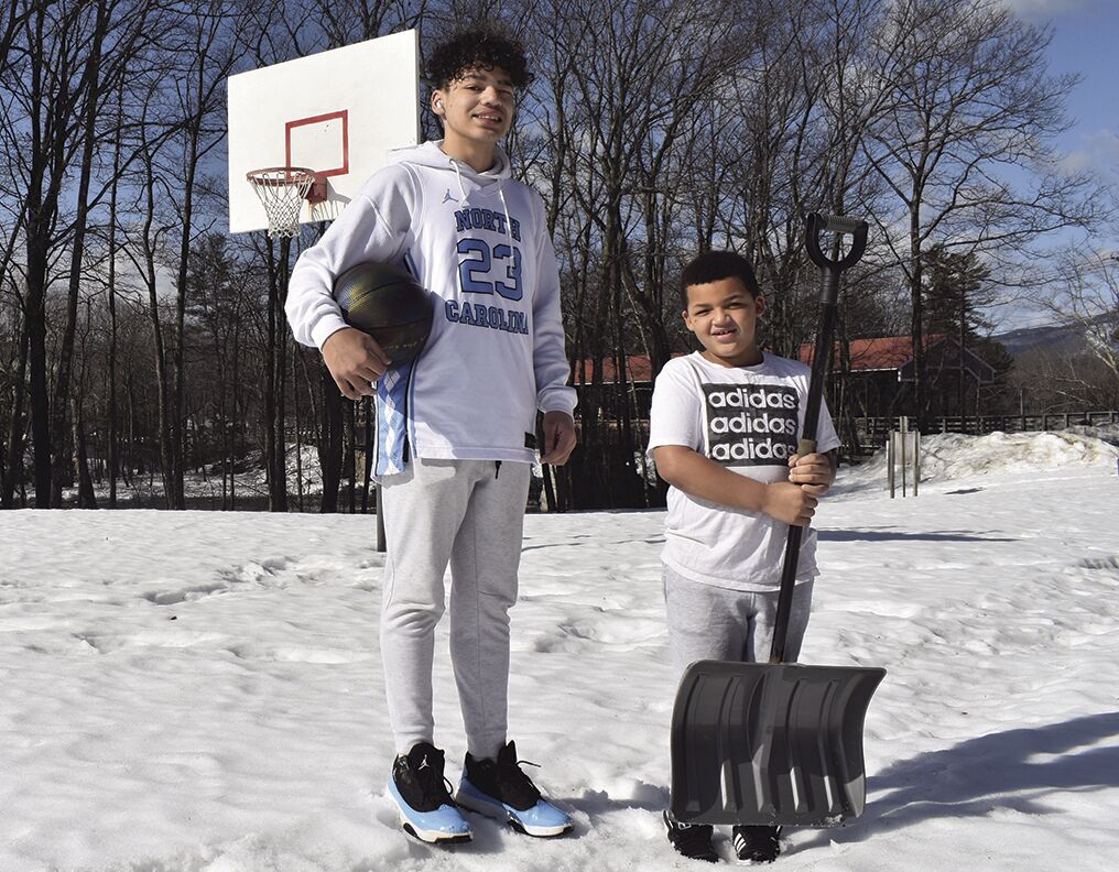 Desperate to play basketball, boy willing to shovel court